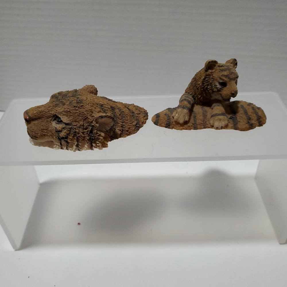 Boyds Bears 1998 Resin Desk Animals Lucy Tigerocious Mommius Tiger Fig. 380004